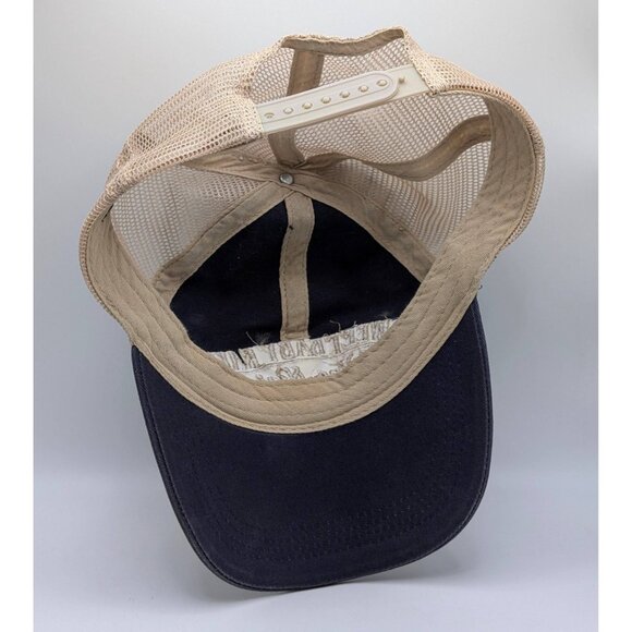 Sweet Baby Rays Wing Night Barbecue Sauce BBQ Snapback Hat Cap Mesh Blue Beige - Picture 4 of 5